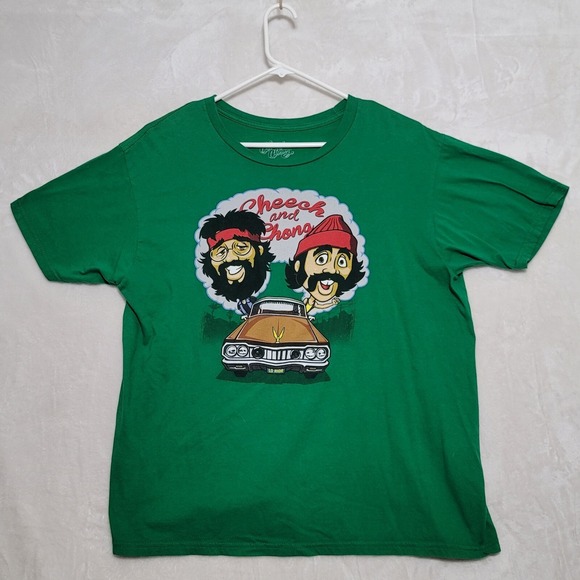 Cheech & Chong Other - Cheech and Chong T Shirt Adult XL Green Low Rider Short Sleeve Casual